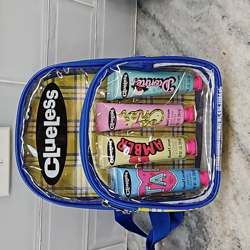 Clueless clear backpack! Taste Beauty 4 Lotions Included!